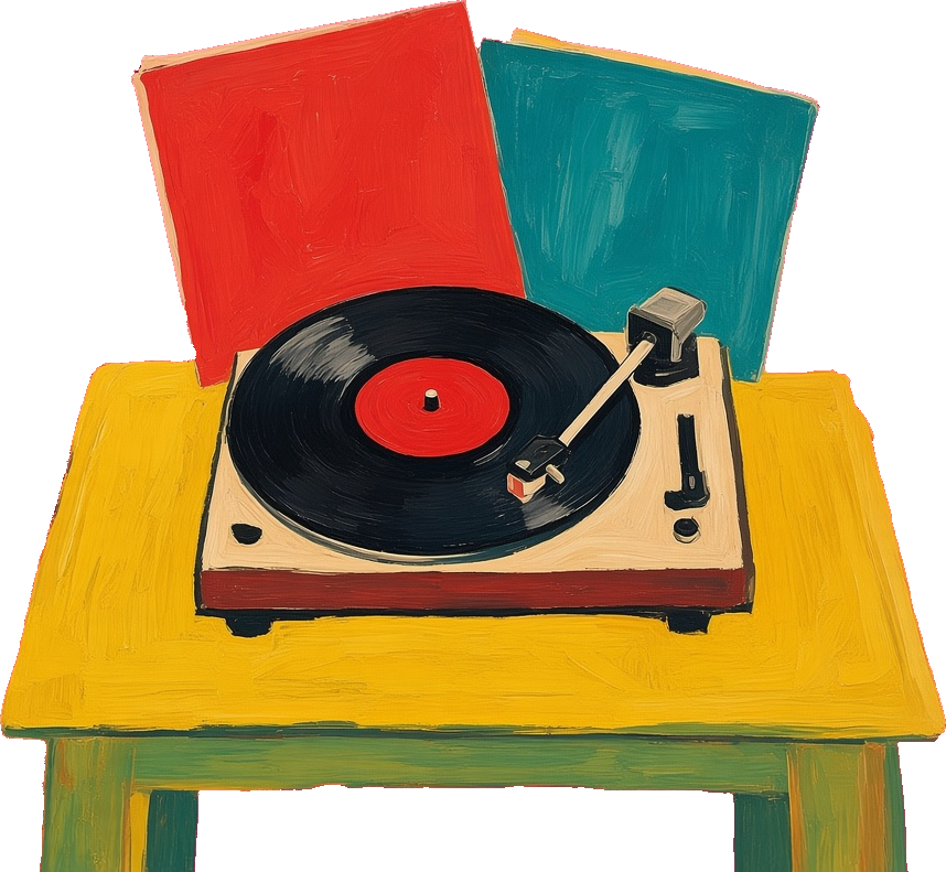 A record player.